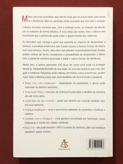 Llivro - 100 Dicas Simples Para Prevenir O Alzheimer - Jean Carper - Seminovo - comprar online