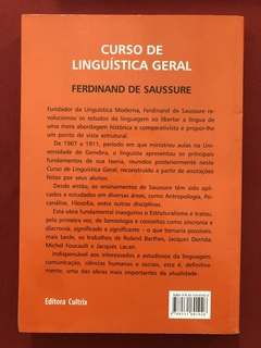 Livro - Curso De Linguística Geral - Ferdinand De Saussure - Cultrix - Seminovo - comprar online