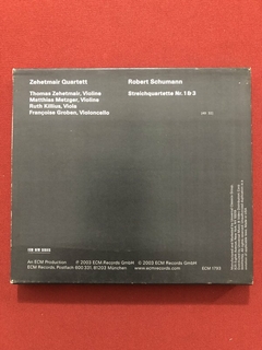 CD - Zehetmair Quartett - Robert Schumann - Import- Seminovo - comprar online