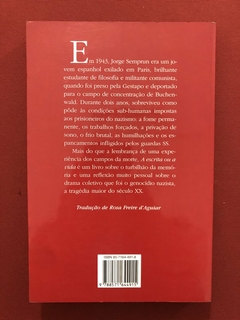 Livro - A Escrita Ou A Vida - Jorge Seprun - Editora Companhia Das Letras - comprar online