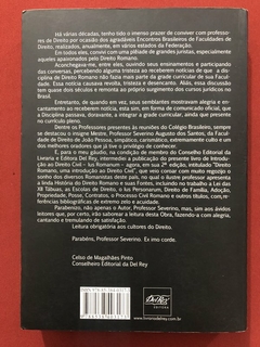 Livro - Direito Romano - Severino Augusto Dos Santos - Editora Del Rey - comprar online