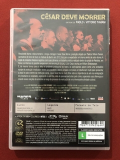 DVD - César Deve Morrer - Paolo E Vittorio Taviani - Semin. - comprar online