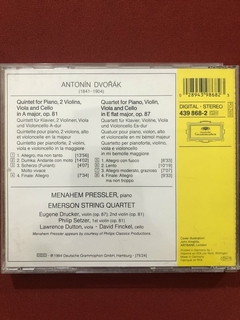 CD - Antonín Dvorák - Piano Quintet OP. 81 - Import. - Semin - comprar online