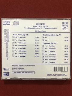 CD - Brahms - Piano Pieces Op. 76, Two Rhapsodies Op. 79 - comprar online