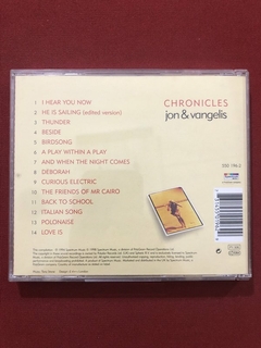 CD - Jon E Vangelis - Chronicles - Importado - 1998 - comprar online