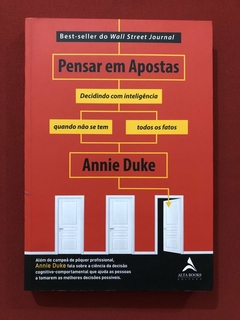Livro - Pensar Em Apostas - Annie Duke - Editora Alta Books - Seminovo