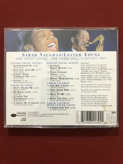 CD - Sarah Vaughan, Lester Young - One Night Stand - Import. - comprar online