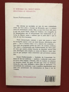 Livro - O Sermão Da Montanha - Swami Prabhavananda - Editora Pensamento - comprar online