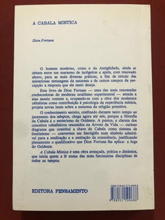 Livro - A Cabala Mística - Dion Fortune - Editora Pensamento Seminovo - comprar online