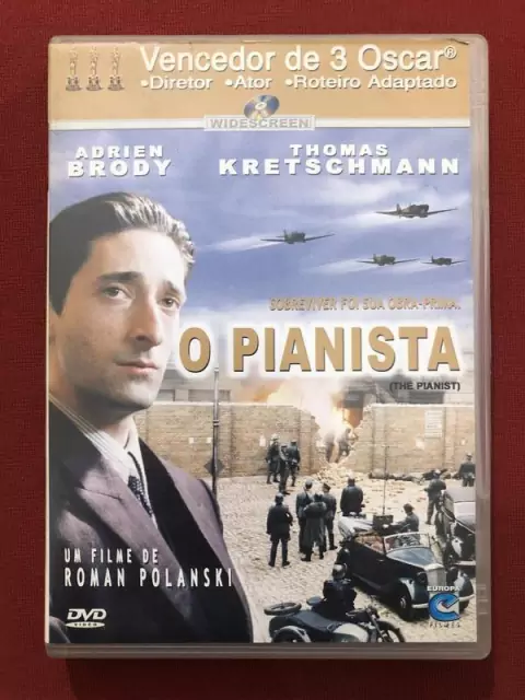 DVD - O Pianista - Adrien Brody - Roman Polanski - Seminovo