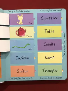 Livro - Lift-The-Flap Words - Ilana Exelby - Capa Dura - Seminovo - Sebo Mosaico - Livros, DVD's, CD's, LP's, Gibis e HQ's