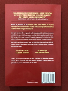 Livro - Manual De Persuasão Do FBI - Jack Schafer - Seminovo - comprar online