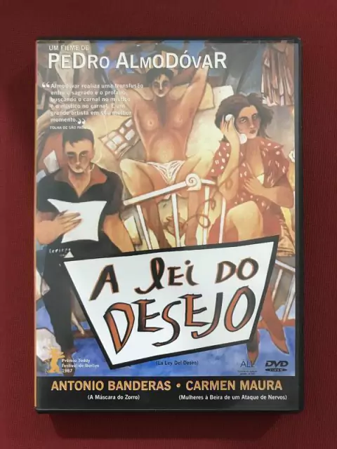 DVD - A Lei do Desejo - Antonio Banderas - Pedro Almodóvar