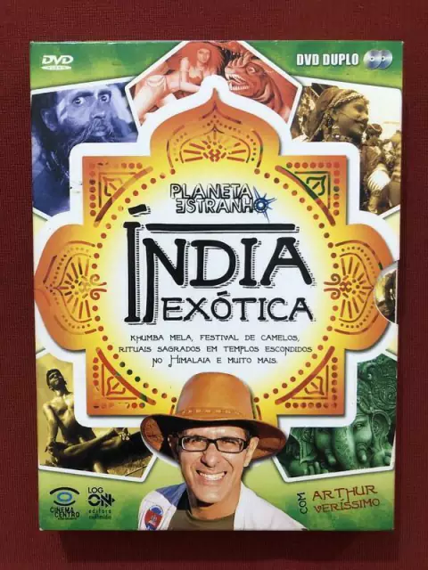 DVD Duplo - Índia Exótica - Arthur Veríssimo - Seminovo