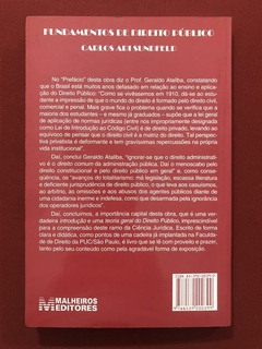 Livro - Fundamentos De Direito Público- Ed. Malheiros - Seminovo - comprar online