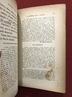 Livro - A Guerra De São Paulo - Manoel Osorio - 1932