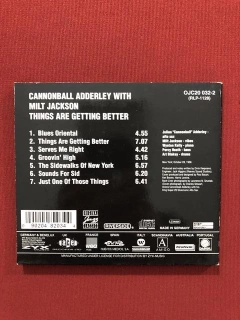 CD - Cannonball Adderley, Milt Jackson - Things Are - Import - comprar online
