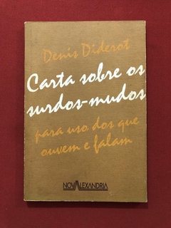 Livro - Carta Sobre Os Surdos-Mudos - Denis Diderot