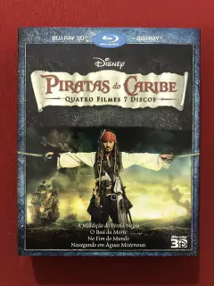 Blu-ray - Box Piratas Do Caribe - 4 Filmes/ 7 Discos - Semin