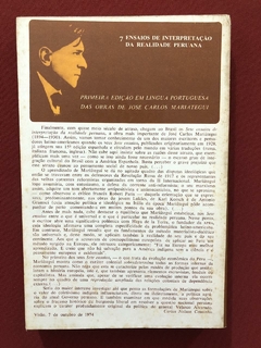 Livro - Sete Ensaios De Interpretação Da Realidade Peruana - comprar online