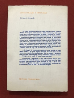 Livro - Concentração E Meditação - Swami Sivanand - Pensamento - comprar online