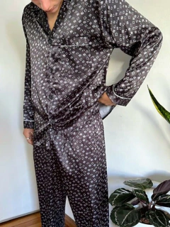 PIJAMA M/LARGA P/LARGO RASO ESTAMPADA (1-20) - comprar online