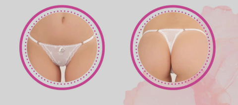 LESS REGULABLE DE ENCAJE Y TUL LABRADO STRING NICE LOVE (2402A)