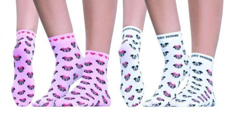 SOQUETE NENA ESTAMPADO MICKEY MINNIE (21504)