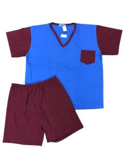 PIJAMA HOMBRE M/CORTA P/CORTO CUELLO EN V T:56-60 (600MSE) - Victoria Garrido Lenceria
