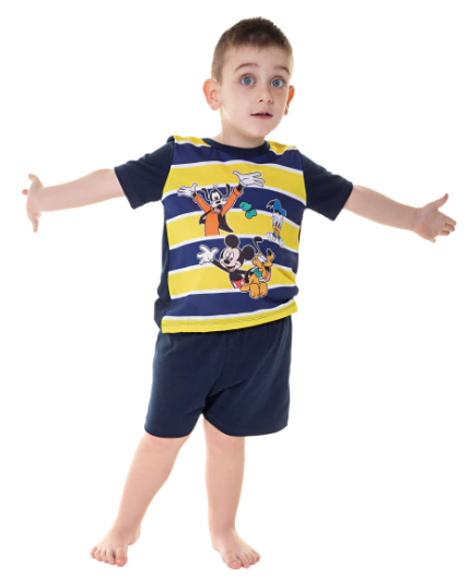 PIJAMA NENE M/ CORTA Y SHORT MICKEY FRIENDS (20515)