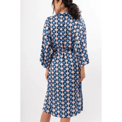 KIMONO LARGO SATEN ESTAMPADO LUNA BY MERY (9626-24) - Victoria Garrido Lenceria