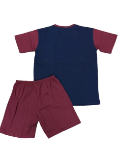 PIJAMA HOMBRE M/CORTA P/CORTO CUELLO EN V T:46-54 (600MS) - Victoria Garrido Lenceria