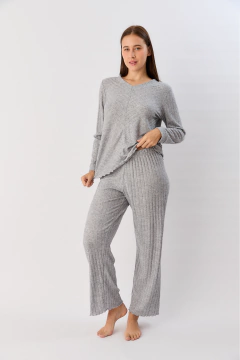 PIJAMA M/LARGA P/LARGO LANILLA KHADRA BY MERY DEL CERRO (9635-25) - comprar online