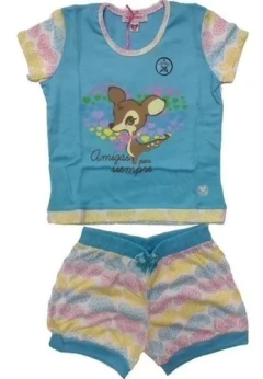 PIJAMA CON REMERA Y SHORT (12104)