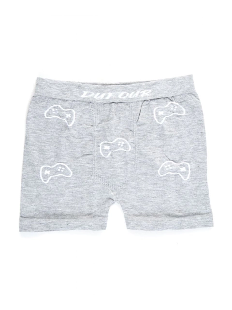 BOXER NENE SIN COSTURA ALGODON MELANGE FANTASIA (11774)