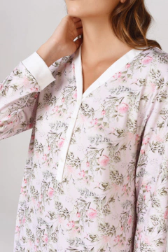 CAMISON M/LARGA ALGODON ESTAMPADO C/CARTERA (41602) - tienda online