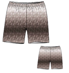 SHORT DE MALLA NENE ESTAMPADO GEOMETRICO (523A) en internet