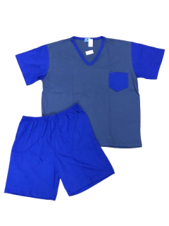 PIJAMA HOMBRE M/CORTA P/CORTO CUELLO EN V T:56-60 (600MSE) - comprar online