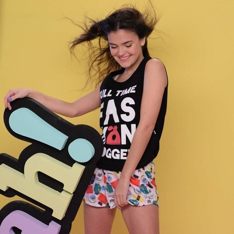 PIJAMA NENA MUSCULOSA Y SHORT FASHION GIRL (454-18)
