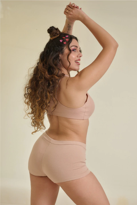 BOXER MUJER LISO ALG Y LYCRA (32630)