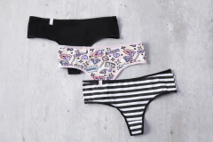 PACK X 3 CULOTTELESS ALGODON LYCRA ESTAMPADO (13005) - comprar online