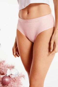 TIRO CORTO MORLEY C/ELASTICO EXPUESTO MALU (53732) - Victoria Garrido Lenceria