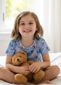 PIJAMA NENA M/CORTA Y SHORT ESTAMPADA (337) - comprar online