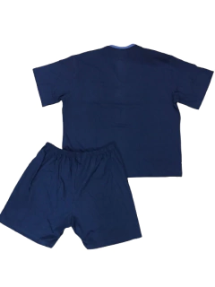 PIJAMA HOMBRE M/CORTA P/CORTO CUELLO EN V T:46-54 (600MS) - Victoria Garrido Lenceria