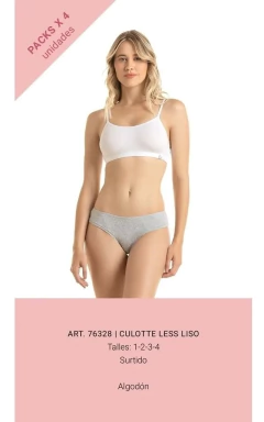 PACK X4 CULOTTELESS LISOS (76328) - comprar online