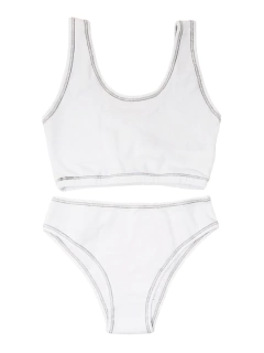 CONJ.NENA TOP DEPORTIVO ALGODON Y VEDETINA (6158) - comprar online