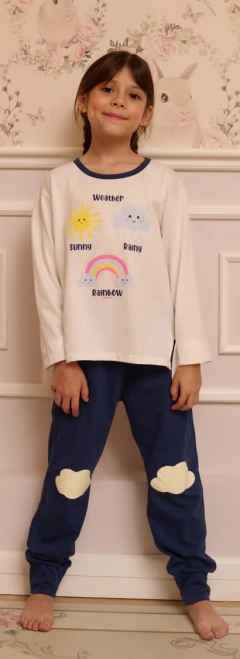 PIJAMA NENA M/LARGA P/LARGO JERSEY REINBOW (2468)