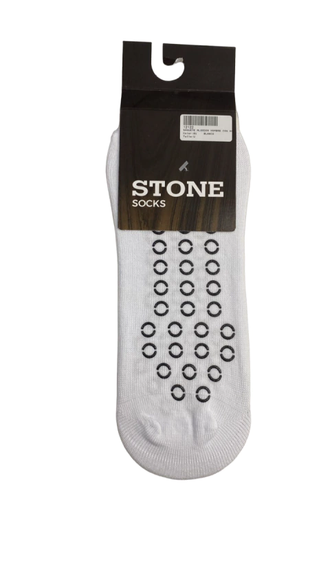 SOQUETE ALGODON HOMBRE CON ANTIDESLIZANTE (12122)