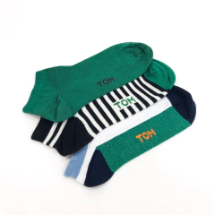 PACK X3 SOQUETE HOMBRE ALGODON FANTASIA (110T) - comprar online