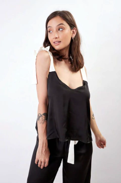 PIJAMA S/MANGAS PANTALON LARGO RASO BERMEO (2678-22)